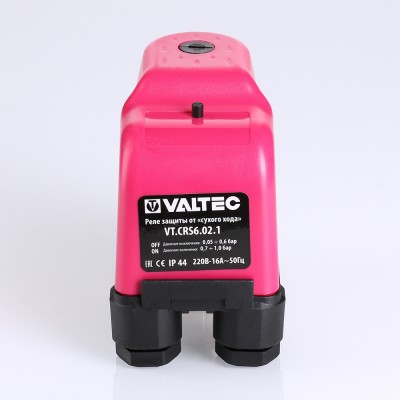 Реле защиты от сухого хода Valtec 220 В, 50 Гц, 1/4" CRS-6 с накидной гайкой VT.CRS6.02.1