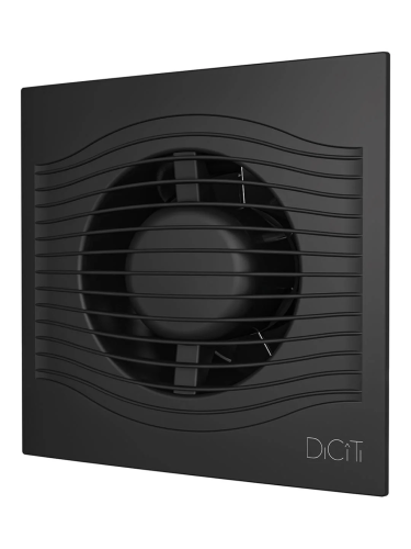Вентилятор накладной с обратным клапаном D100 DiCiTi SLIM 4C Matt black