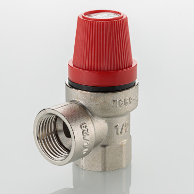 Клапан предохранительный Valtec 1/2"ВВ PN10, Pн 6,0 бар VT.0490.N.0460