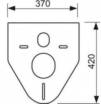 Прокладка звукоизоляции для подвесного унитаза и биде TECEprofil 9200010