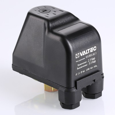 Реле давления Valtec 220 В, 50 Гц, 1/4" CRS-5 с накидной гайкой VT.CRS5.02.1
