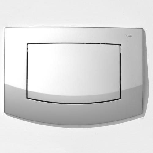 Смывная клавиша одинарная TECE ambia хром матовый 9240125