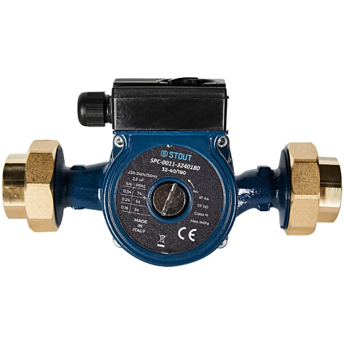 Циркуляционный насос Stout SPC-0011 32/40-180 мм, до 60 л./мин. с латунными гайками