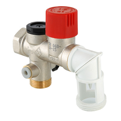 Группа безопасности бойлера Valtec 1/2" с сифоном VT.461.N.04