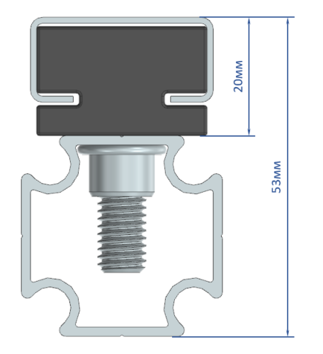 Скользящая опора Слим Лайн WALLBOX