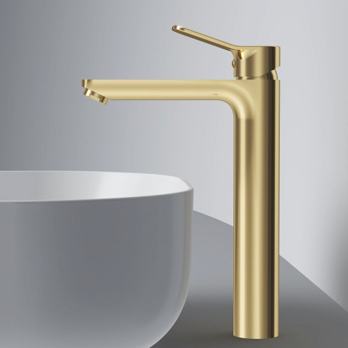 Смеситель для раковины AM.PM X-Joy F85A92099 высокий, золото