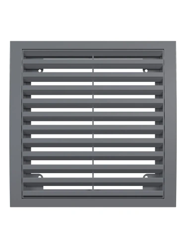 2020РРН сер, Решетка наружная ASA вентиляционная вытяжная 200х200, серая