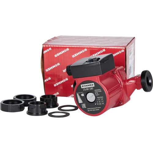 Циркуляционный насос Rommer RATE 25/60-180 мм, до 68 л./мин.