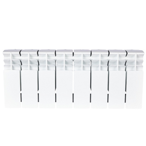 Биметаллический радиатор STOUT TITAN 200 - 8 секций, боковое, белый RAL 9016