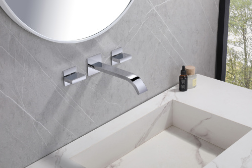 Смеситель для раковины ABBER Wasserfall AF8612 скрытого монтажа, хром