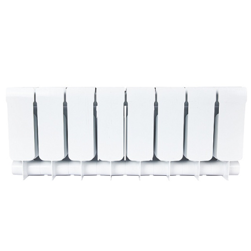 Биметаллический радиатор STOUT TITAN 200 - 8 секций, боковое, белый RAL 9016