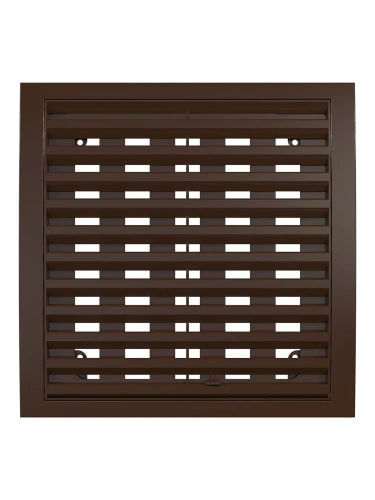2020РРПН кор, Решетка наружная ASA вентиляционная регулируемая 200х200, коричневая