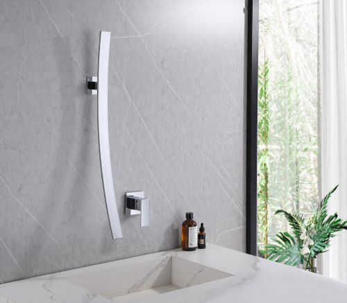 Смеситель для раковины ABBER Daheim AF8209 скрытого монтажа хром