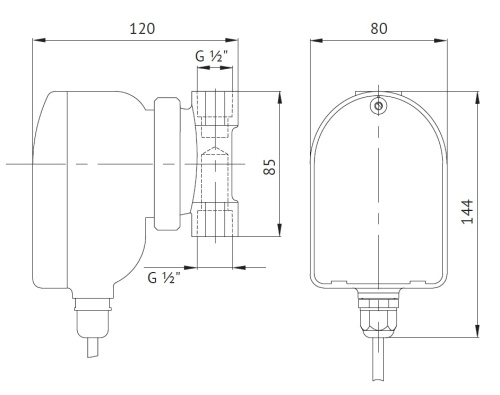 Циркуляционный насос Unipump UPH 15-1,5 для ГВС, 10 л./мин.