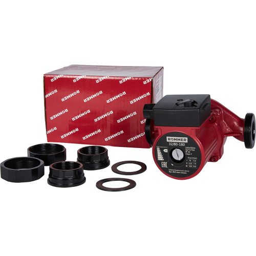 Циркуляционный насос Rommer RATE 32/80-180 мм, до 90 л./мин.