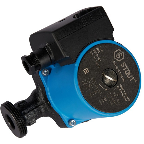 Циркуляционный насос Stout SPC-0010 25/40-180 мм, до 58 л./мин.