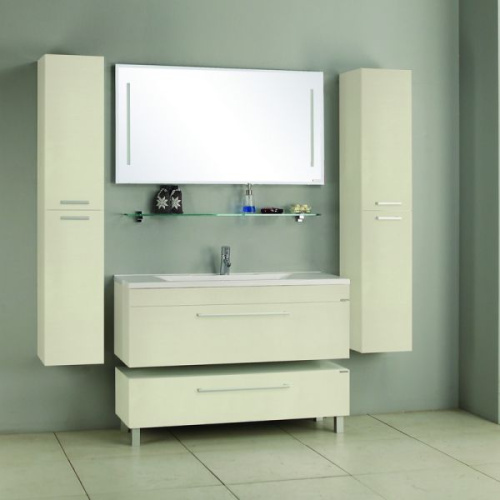 Тумба Акватон Мадрид 120 М белый, подвесная 1A168701MA010