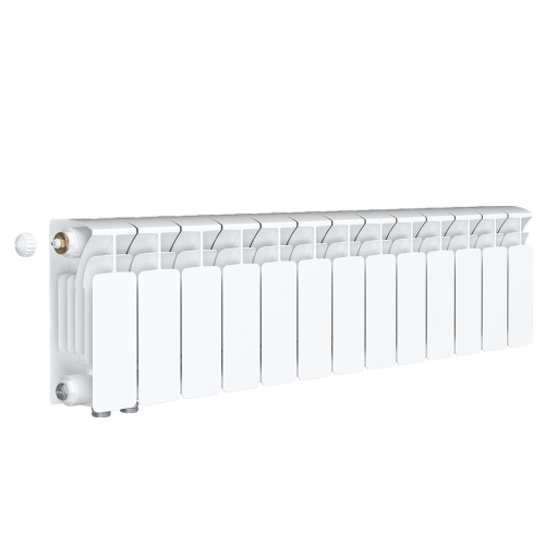 Биметаллический радиатор Rifar Base 200 Ventil VL - 13 секций, нижнее слева, белый