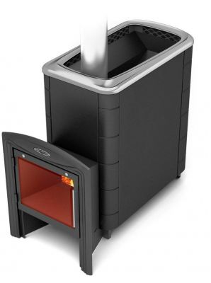 Банная печь Тунгуска XXL 2013 Inox Витра антрацит