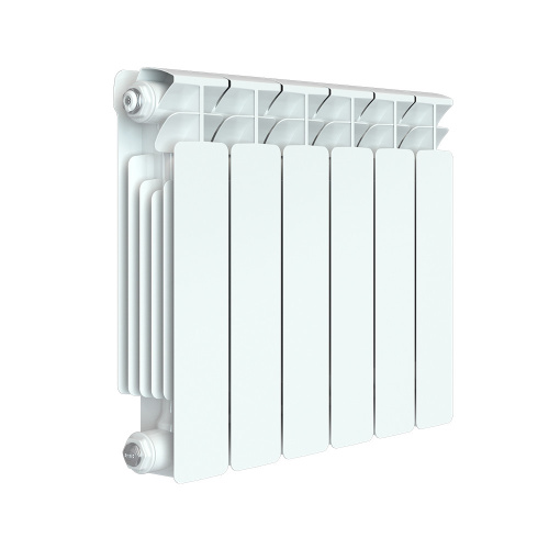 Биметаллический радиатор Rifar Base 350 - 6 секций, боковое, белый