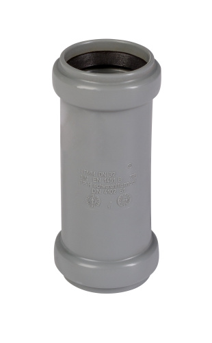 Муфта 32 двойная, двухраструбная HTMM Ostendorf внутренняя канализация