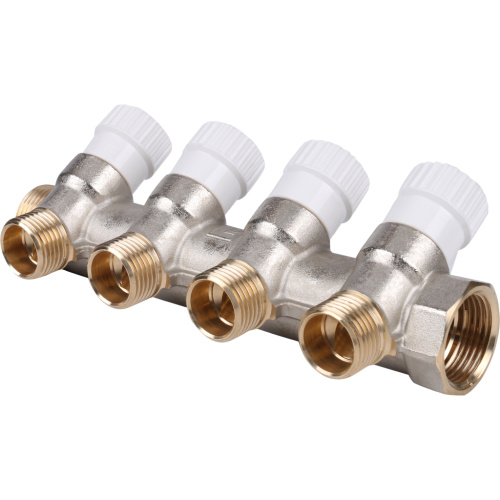 Коллектор 4 выхода STOUT 3/4"x1/2" с вентилями SMB 6851 341204