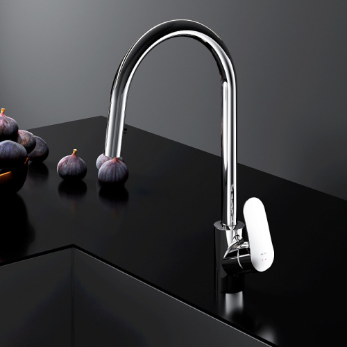 Смеситель для кухни AM.PM Like F8012000 с выдвижным изливом, хром