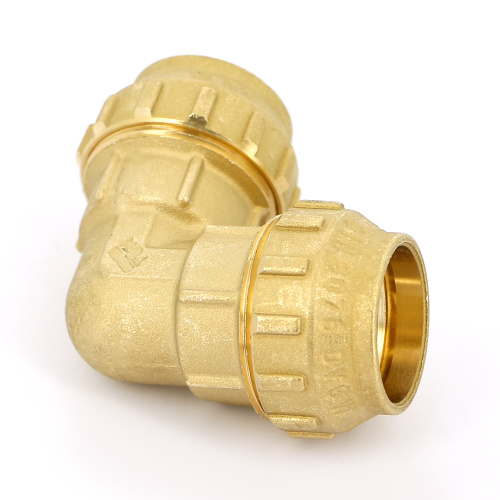 Угольник Tiemme 32x32 латунь для ПНД 3400003