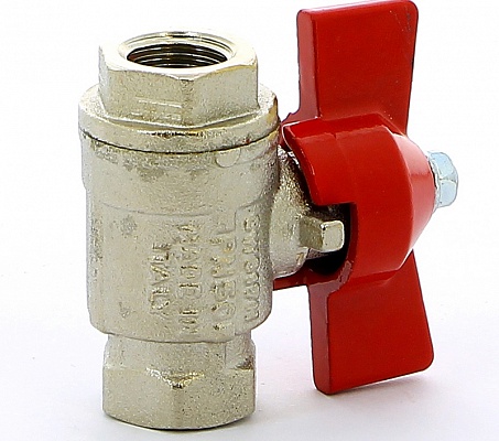 Кран шаровой 1/4"В ручка бабочка ITAP Ideal 092 1/4'