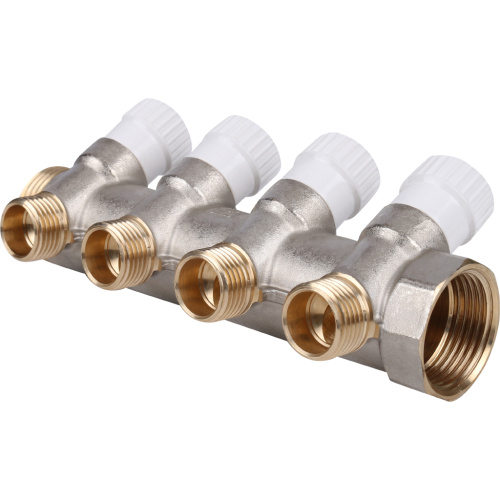 Коллектор 4 выхода STOUT 1"x1/2" с вентилями SMB 6851 011204