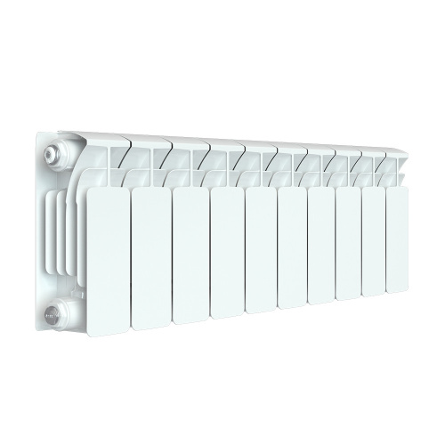 Биметаллический радиатор Rifar Base 200 - 10 секций, боковое, белый