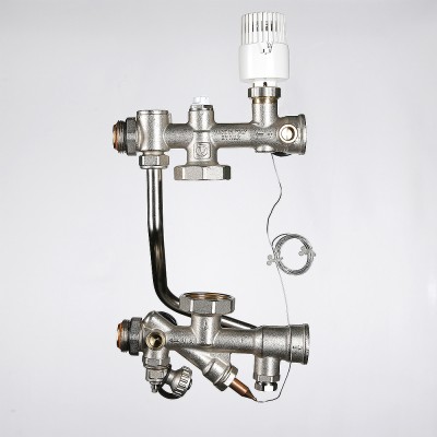 Насосно-смесительный узел VT.TECHNOMIX.0.130 для теплого пола, без насоса, монтажная длина насоса 130 мм