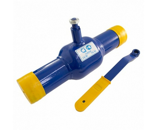 Кран шаровой стальной 11с67п Ду 40 Ру 40 под приварку