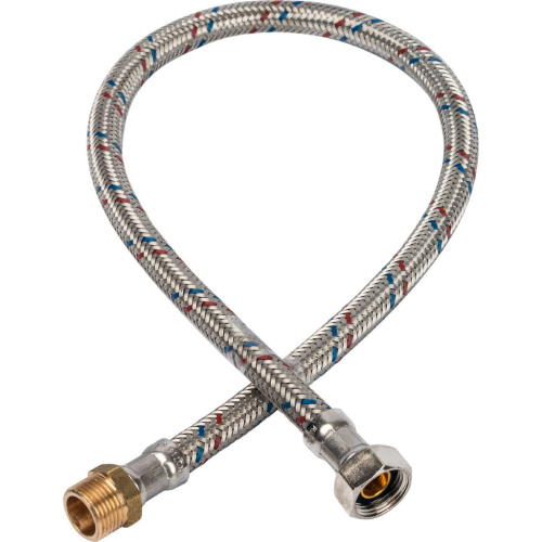 Подводка для воды 3/8" гайка-штуцер, длина 60см Stout