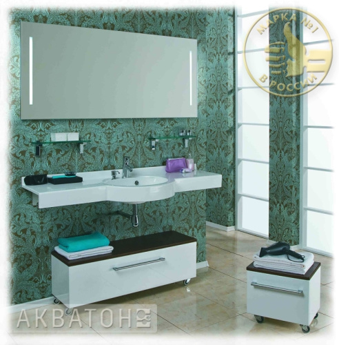 Полка стеклянная Акватон 110 см 1A110503XX010