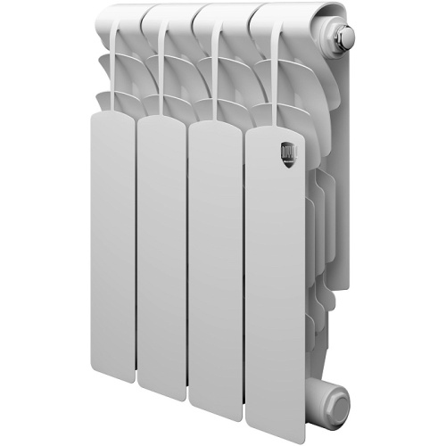 Алюминиевый радиатор Royal Thermo REVOLUTION A 350 - 4 секции, боковое, белый