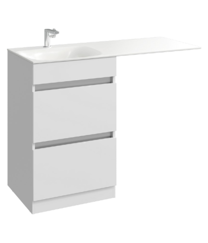 Тумба с умывальником AQWELLA Forma 115 Белый FOR01052
