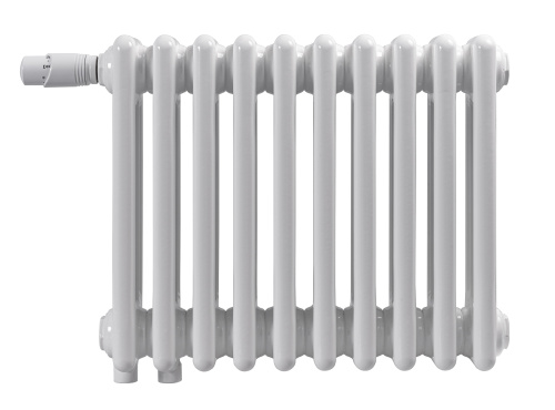 Трубчатый радиатор Velar WH 2040-41 секций, белый, нижнее подключение 1/2", без вентиля