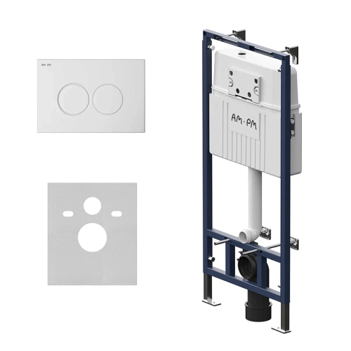 Инсталляция для унитаза Am.Pm MasterFit I012710.0101 с клавишей ProC L белый глянц