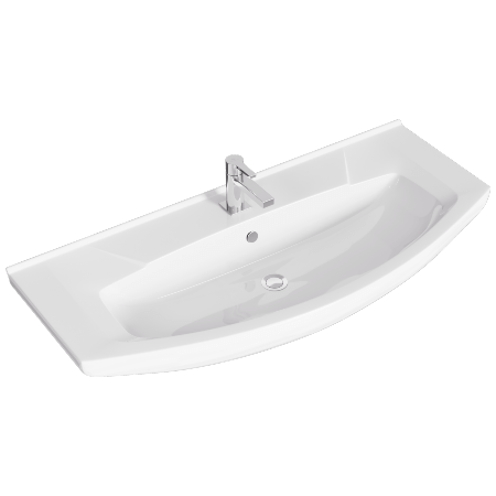 Тумба с умывальником AQWELLA Basic 106,5 Дуб золотой BAS0110DZ