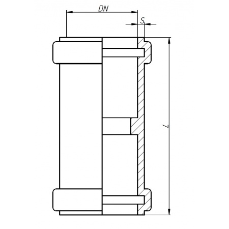 Муфта 110 двойная, двухраструбная SKMM Ostendorf Skolan Safe бесшумная канализация