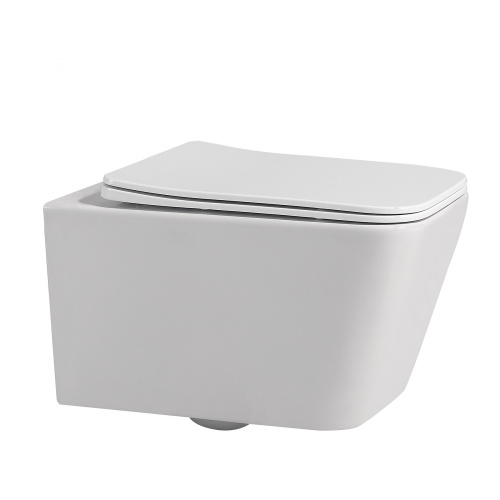 Подвесной унитаз ABBER Rechteck AC1201 белый, безободковый