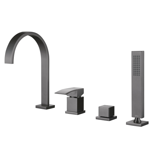 Смеситель для ванны ABBER Wasserfall AF8613NG на борт ванны, никель