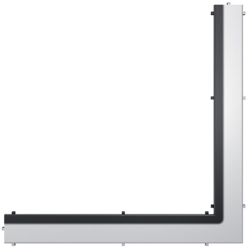 Решетка душевого лотка TECEsteel II 1200x1200 мм, угловая, полированная нержавейка 611282