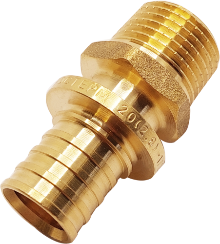 Соединитель РОСТерм 20x1/2"Н латунь PE-x 20COUP12EXT