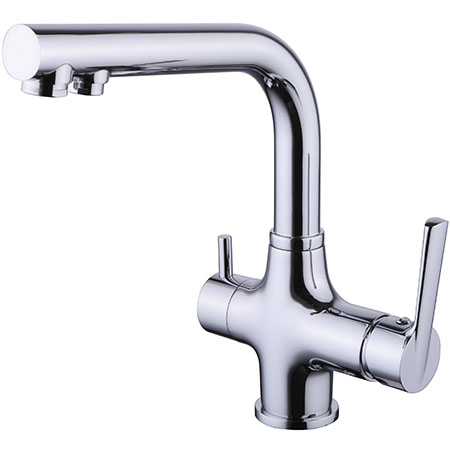 Смеситель для кухни SMARTsant SM134038AA хром, с краном для фильтра питьевой воды