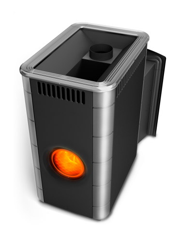 Банная печь Аврора Inox Витра Иллюминатор антрацит НВ Термофор