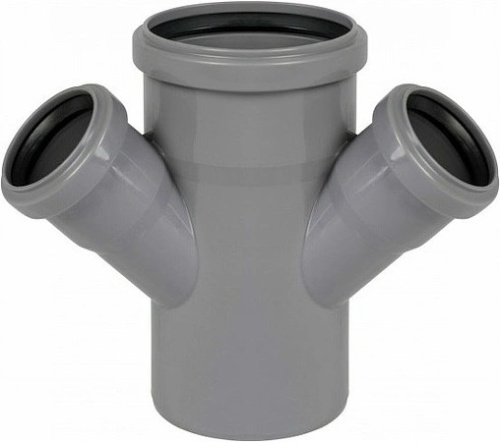 Крестовина 110/50/50-45° одноплоскостная HTDA Ostendorf внутренняя канализация