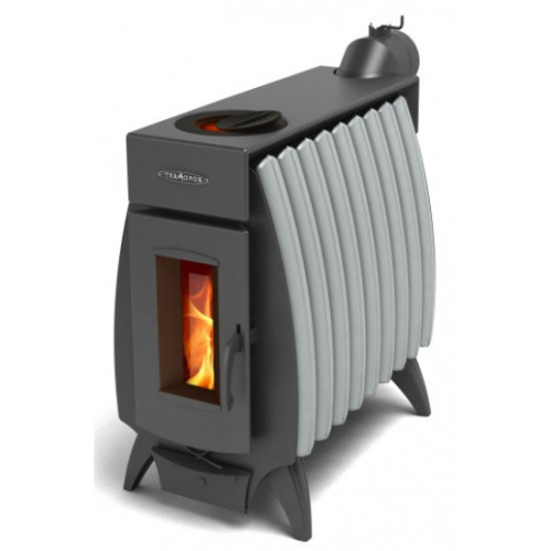 Отопительная печь Огонь-Батарея 9 антрацит-серый металлик Термофор