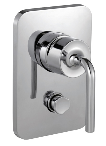 Смеситель для скрытого монтажа Jacob Delafon Purist E98721-CP Хром, с переключателем на 2 выхода, неполный комплект